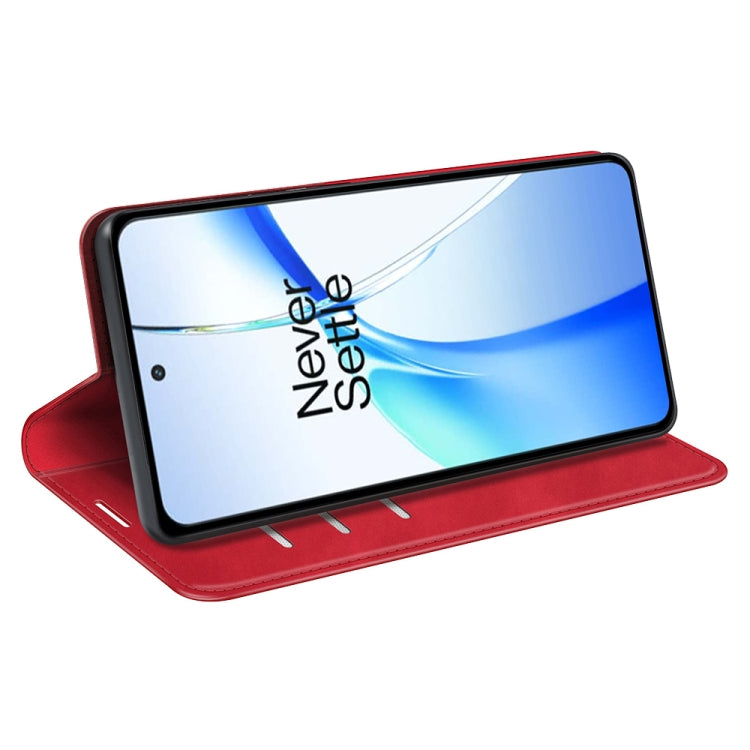 For OnePlus Ace 3V Retro-skin Magnetic Suction Leather Phone Case