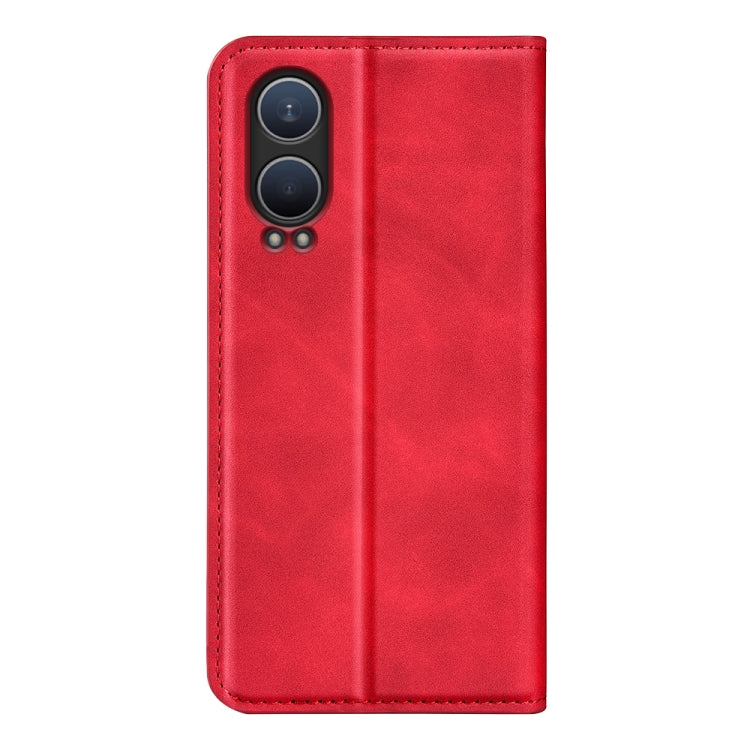 For OnePlus Nord CE4 Lite 5G Retro-skin Magnetic Suction Leather Phone Case