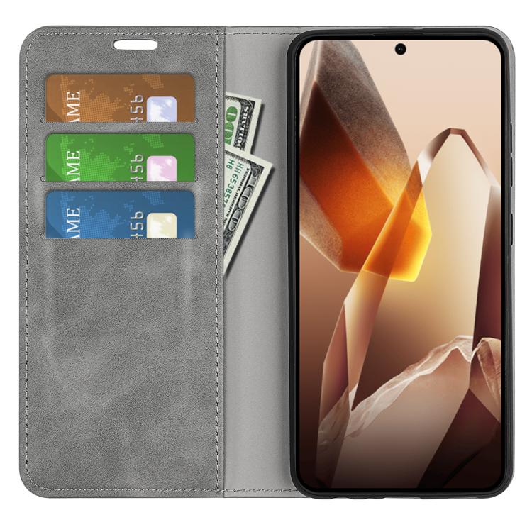 For OnePlus 13 Retro-skin Magnetic Suction Leather Phone Case