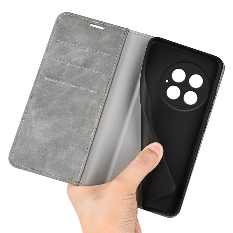 For OnePlus 13 Retro-skin Magnetic Suction Leather Phone Case