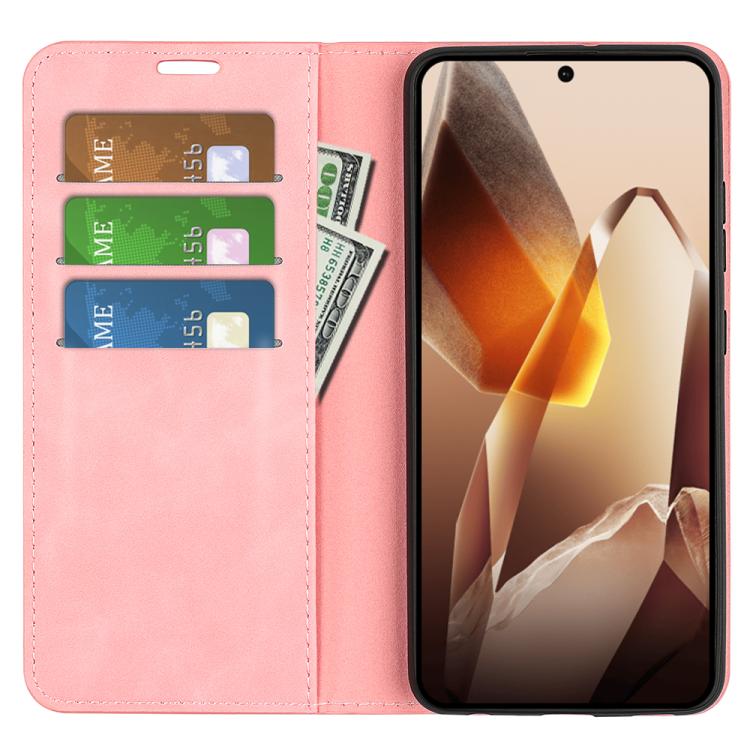 For OnePlus 13 Retro-skin Magnetic Suction Leather Phone Case