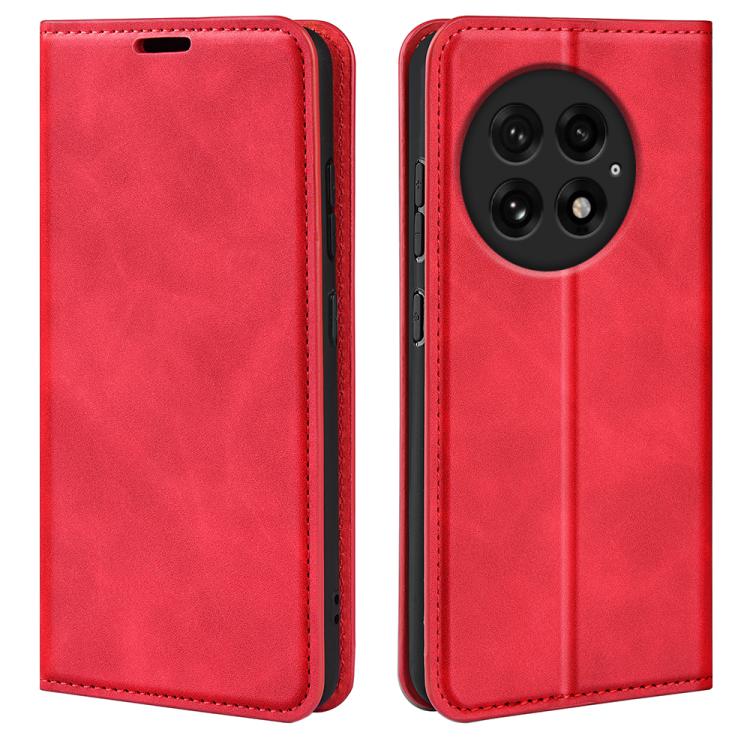 For OnePlus 13 Retro-skin Magnetic Suction Leather Phone Case