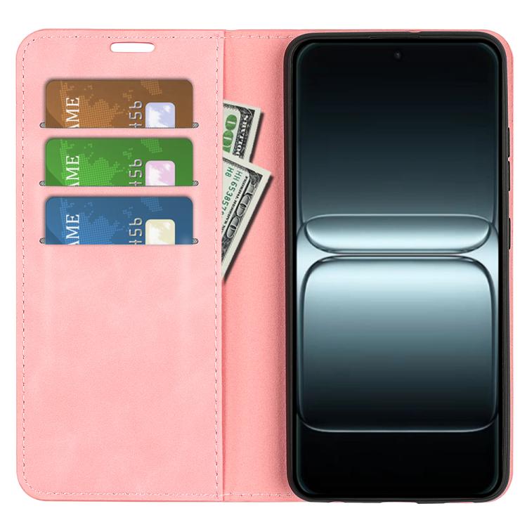 For OnePlus 13T Retro-skin Magnetic Suction Leather Phone Case