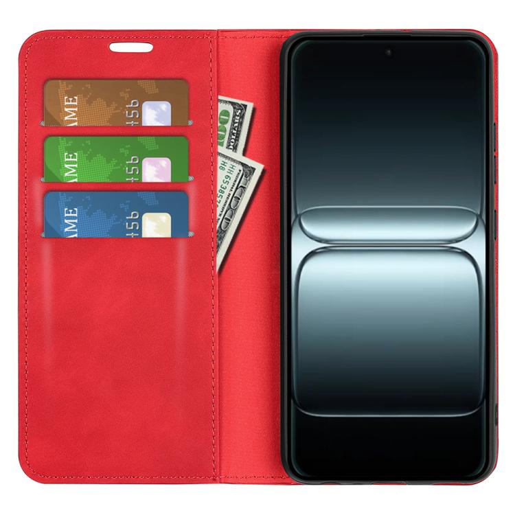 For OnePlus 13T Retro-skin Magnetic Suction Leather Phone Case