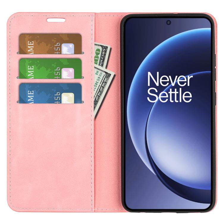 For OnePlus 15 Retro-skin Magnetic Suction Leather Phone Case