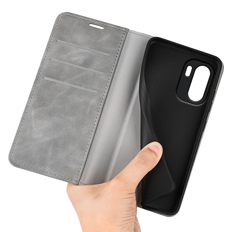 For OnePlus 15R / Ace 6 5G / 6T 5G Retro-skin Magnetic Suction Leather Phone Case