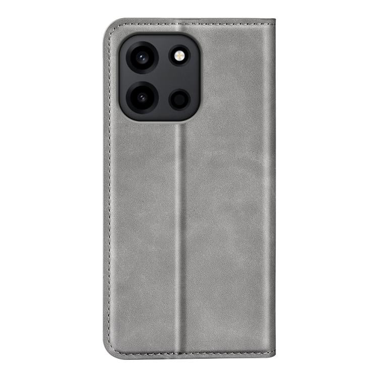 For OnePlus Turbo 6 / 6V Retro-skin Magnetic Suction Leather Phone Case
