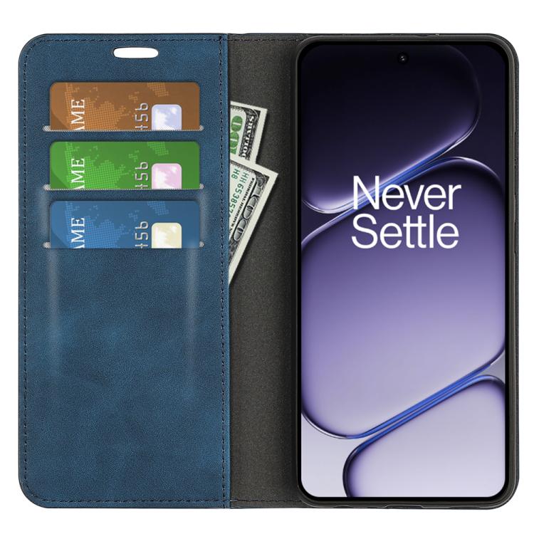 For OnePlus Turbo 6 / 6V Retro-skin Magnetic Suction Leather Phone Case