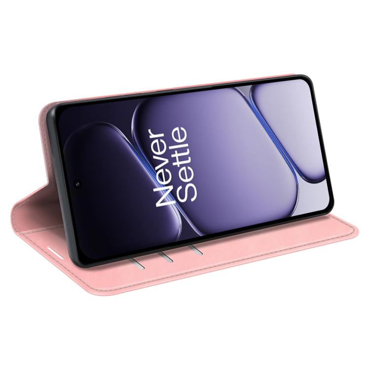 For OnePlus Turbo 6 / 6V Retro-skin Magnetic Suction Leather Phone Case