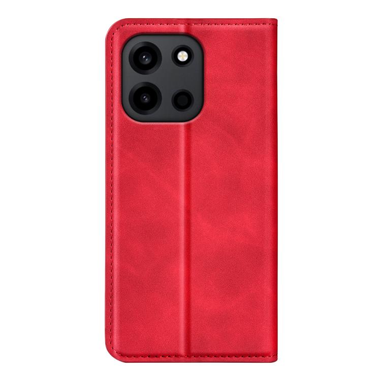 For OnePlus Turbo 6 / 6V Retro-skin Magnetic Suction Leather Phone Case
