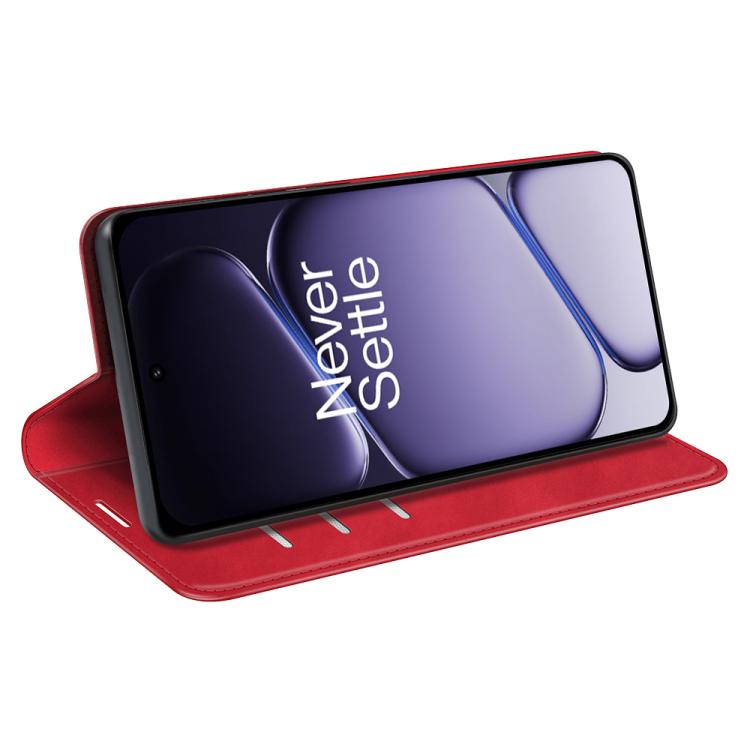 For OnePlus Turbo 6 / 6V Retro-skin Magnetic Suction Leather Phone Case