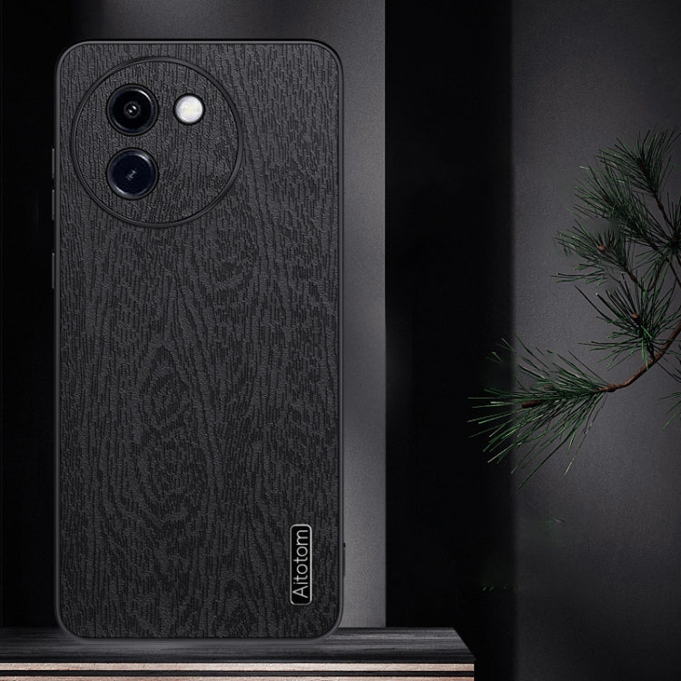 For vivo Y200i Tree Bark Leather Shockproof Phone Case