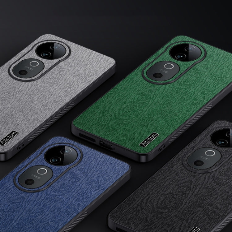 For vivo S19 Tree Bark Leather Shockproof Phone Case