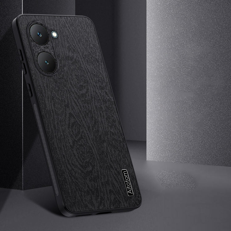 For vivo Y36T Tree Bark Leather Shockproof Phone Case