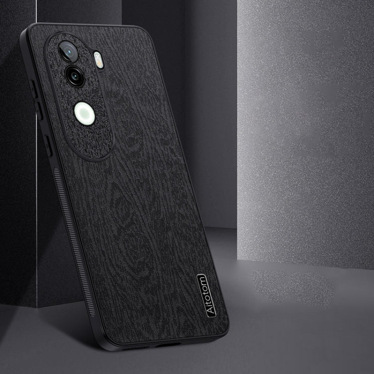 For vivo iQOO Z9s Tree Bark Leather Shockproof Phone Case