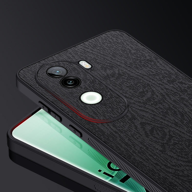 For vivo iQOO Z9s Tree Bark Leather Shockproof Phone Case