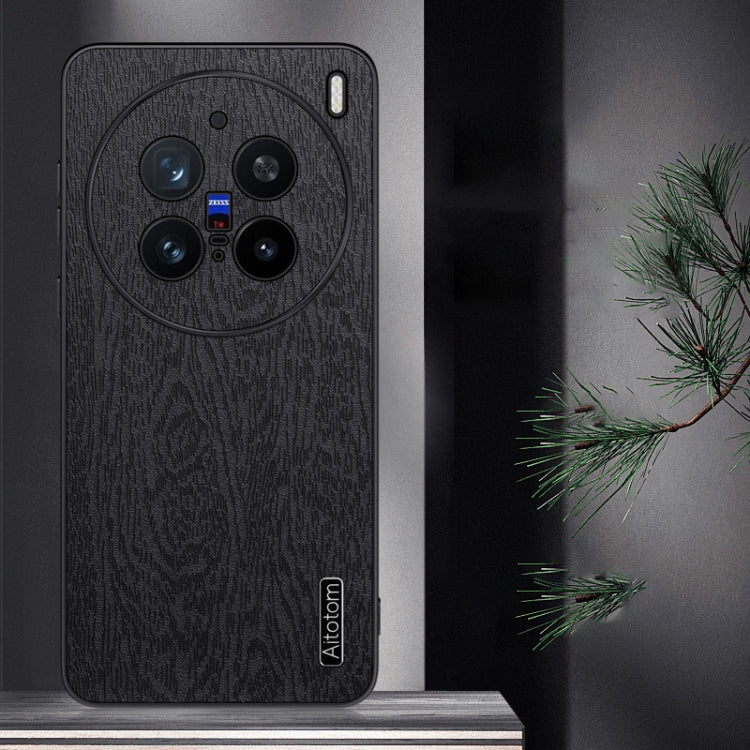 For vivo X200 Pro mini Tree Bark Leather Shockproof Phone Case