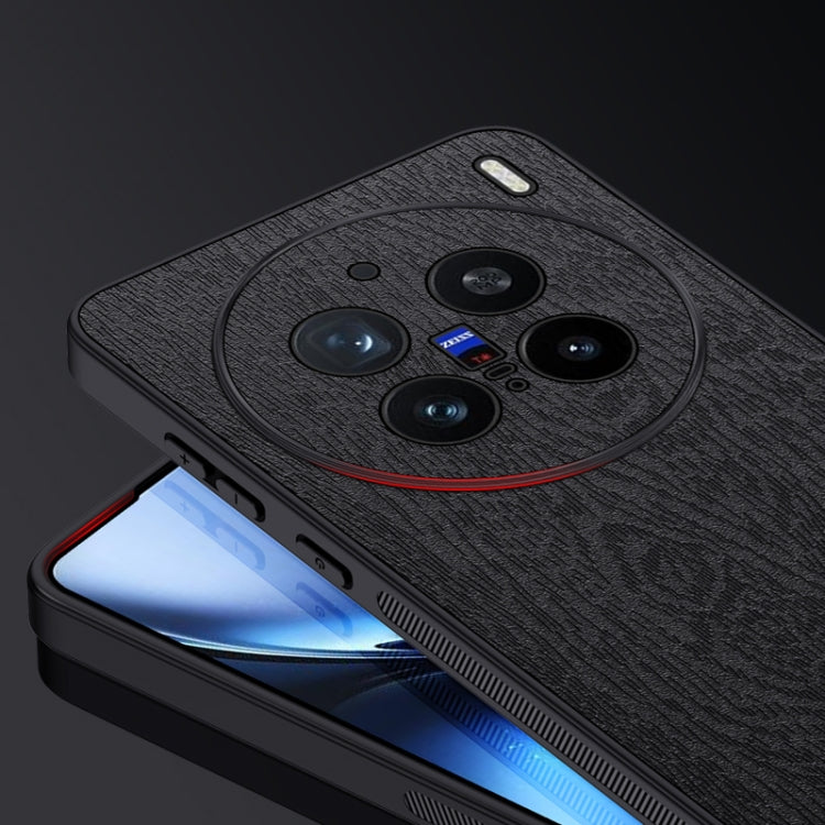 For vivo X200 Pro mini Tree Bark Leather Shockproof Phone Case