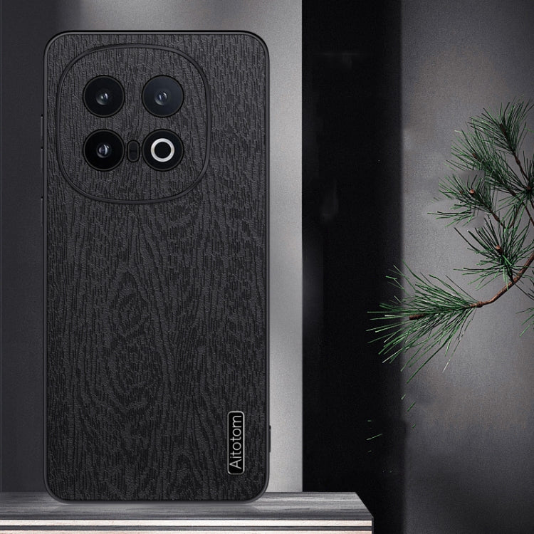 For vivo iQOO 13 Tree Bark Leather Shockproof Phone Case