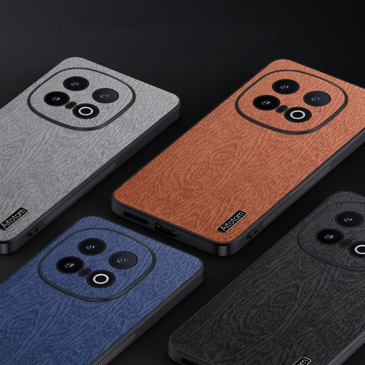 For vivo iQOO 13 Tree Bark Leather Shockproof Phone Case