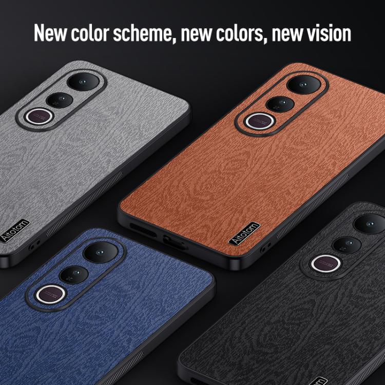 For vivo V50 Lite Tree Bark Leather Shockproof Phone Case