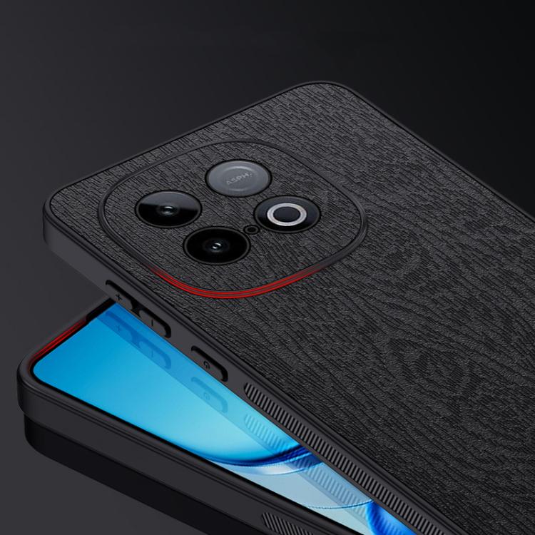 For vivo iQOO Z10 Turbo Tree Bark Leather Shockproof Phone Case