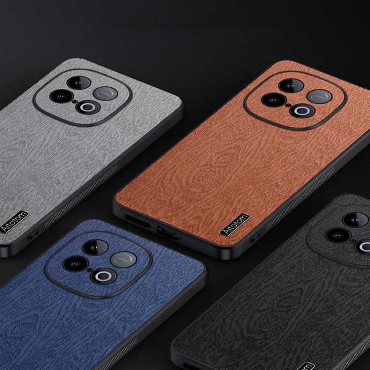 For vivo iQOO Z10 Turbo Tree Bark Leather Shockproof Phone Case
