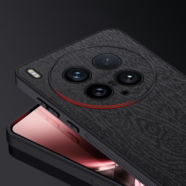 For VIVO X200 Ultra Tree Bark Leather Shockproof Phone Case