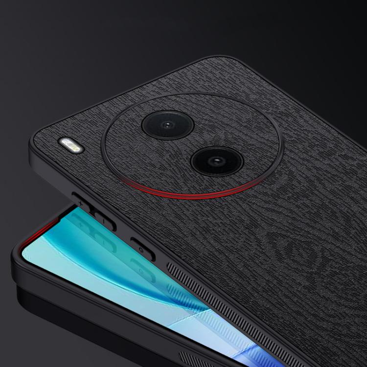 For vivo Y600 Pro 5G Tree Bark Leather Shockproof Phone Case