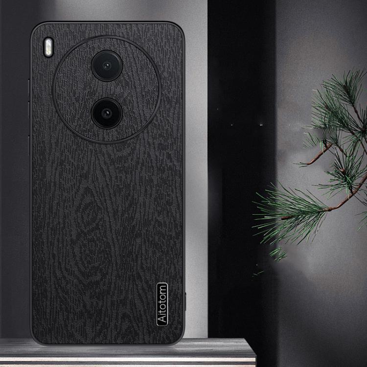 For vivo Y600 Pro 5G Tree Bark Leather Shockproof Phone Case