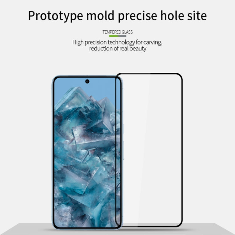 For Google Pixel 9 / 9 Pro Unlock MOFI 9H 2.5D Full Screen Tempered Glass Film - Black