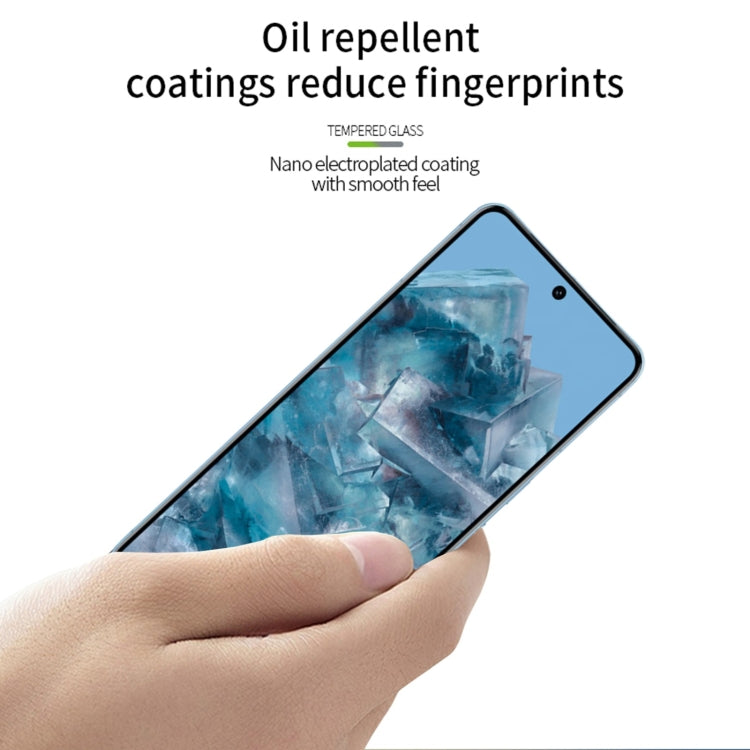 For Google Pixel 9 / 9 Pro Unlock MOFI 9H 2.5D Full Screen Tempered Glass Film - Black