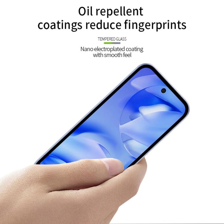 For Google Pixel 9a MOFI 9H 2.5D Full Screen Tempered Glass Film - Black