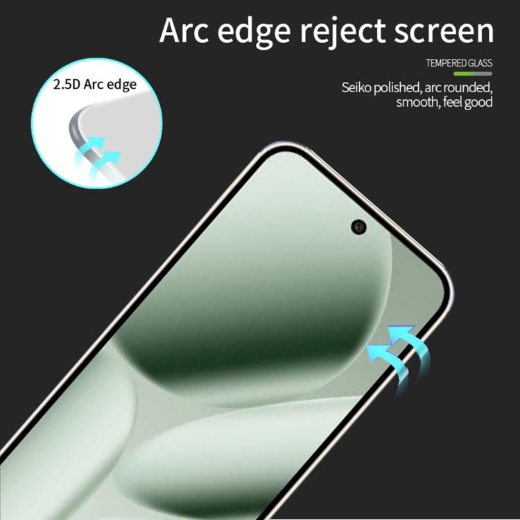 For Google Pixel 10 Pro XL Unlock MOFI 9H 2.5D Full Screen Tempered Glass Film - Black