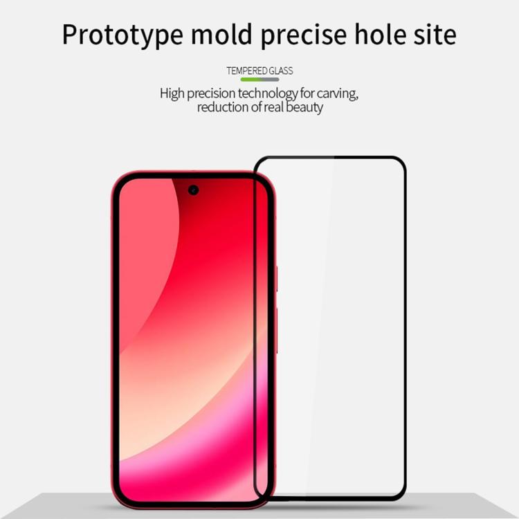 For Google Pixel 10a MOFI 9H 2.5D Full Screen Tempered Glass Film - Black