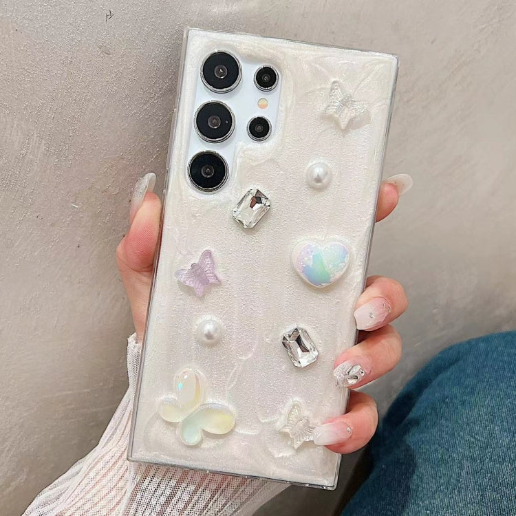 For Samsung Galaxy S25 Ultra 5G Cream Gum Decoden TPU Phone Case