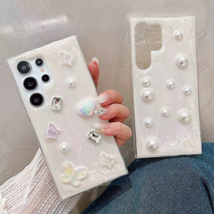 For Samsung Galaxy S25 Ultra 5G Cream Gum Decoden TPU Phone Case