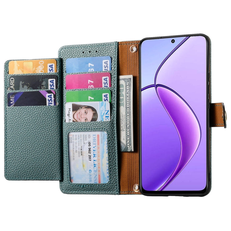 For Realme 12 Love Zipper Lanyard Leather Phone Case