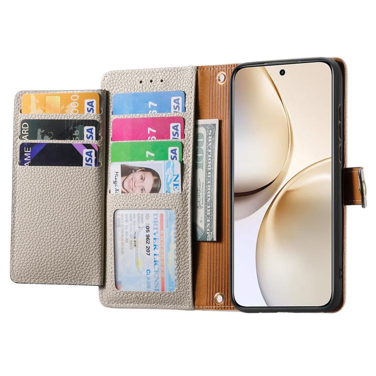 For Realme 14 Pro Love Zipper Lanyard Leather Phone Case