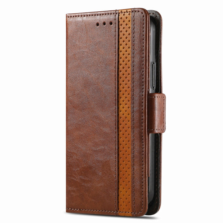 For Realme C65 CaseNeo Splicing Dual Magnetic Buckle Leather Phone Case