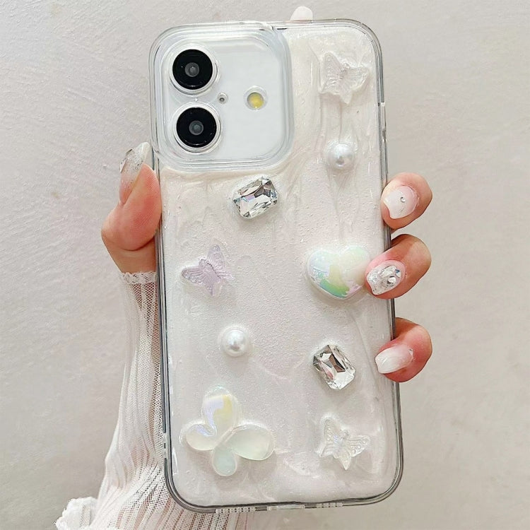 For iPhone 16 Cream Gum Decoden TPU Phone Case
