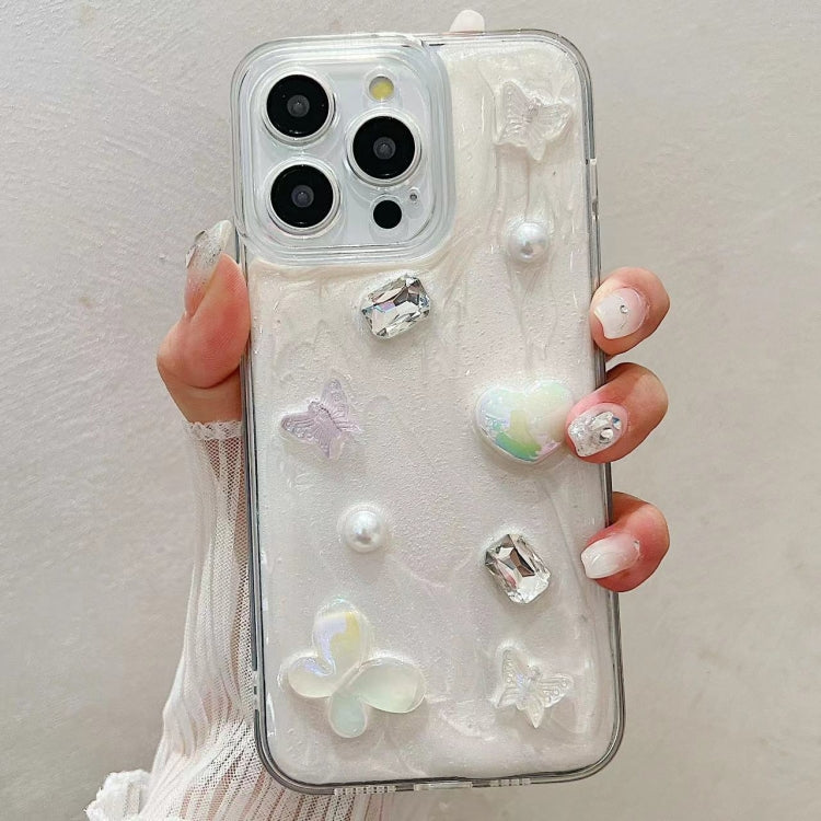 For iPhone 16 Pro Max Cream Gum Decoden TPU Phone Case