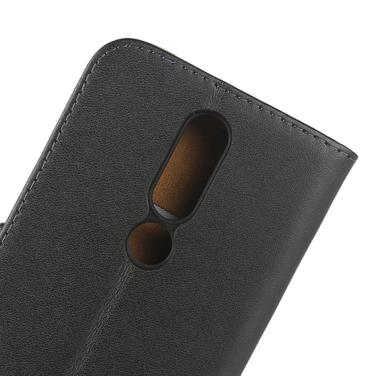 Leather Horizontal Flip Holster for Nokia X5 , with Magnetic Clasp and Bracket and Card Slot and Wallet(Black)