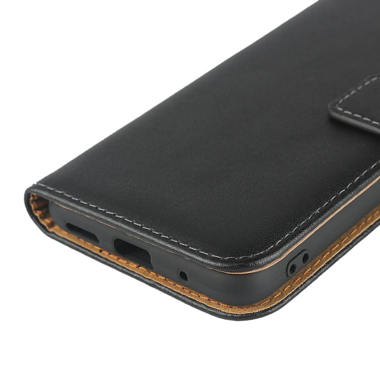 Leather Horizontal Flip Holster for Nokia X5 , with Magnetic Clasp and Bracket and Card Slot and Wallet(Black)