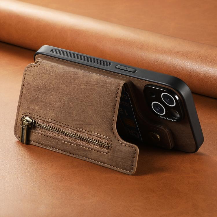 For Samsung Galaxy A56 5G Retro Leather Zipper Wallet Back Phone Case