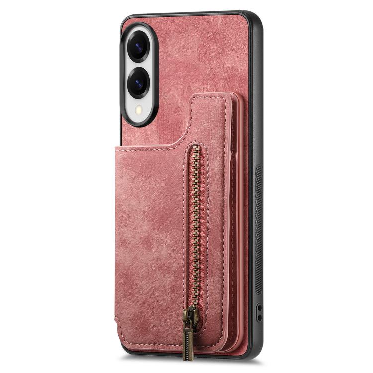 For Samsung Galaxy S25 Edge 5G Retro Leather Zipper Wallet Back Phone Case
