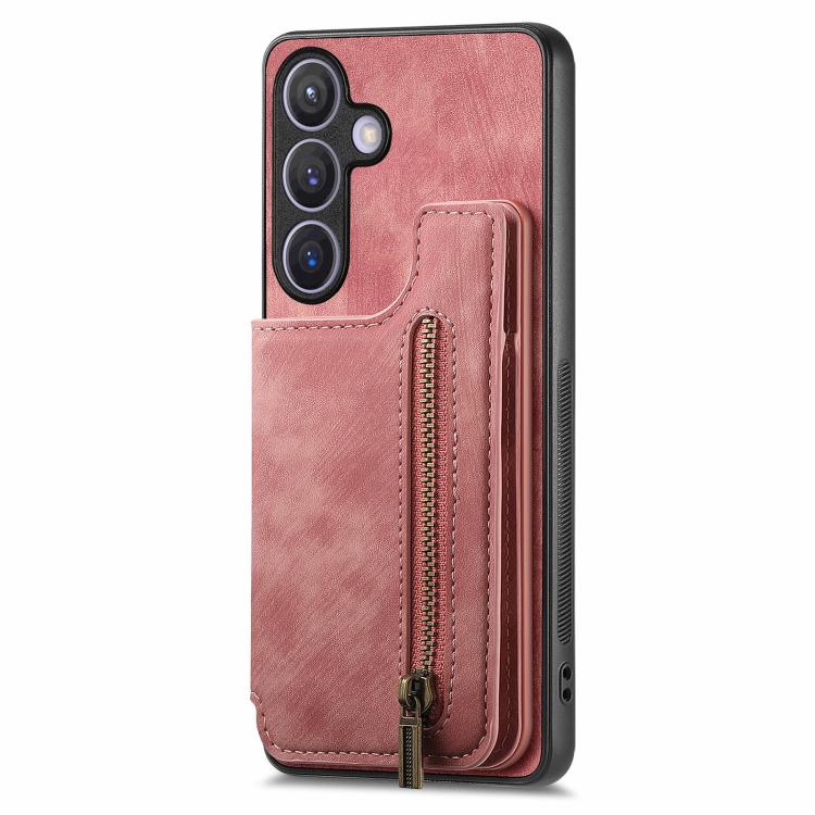 For Samsung Galaxy A37 5G Retro Leather Zipper Wallet Back Phone Case