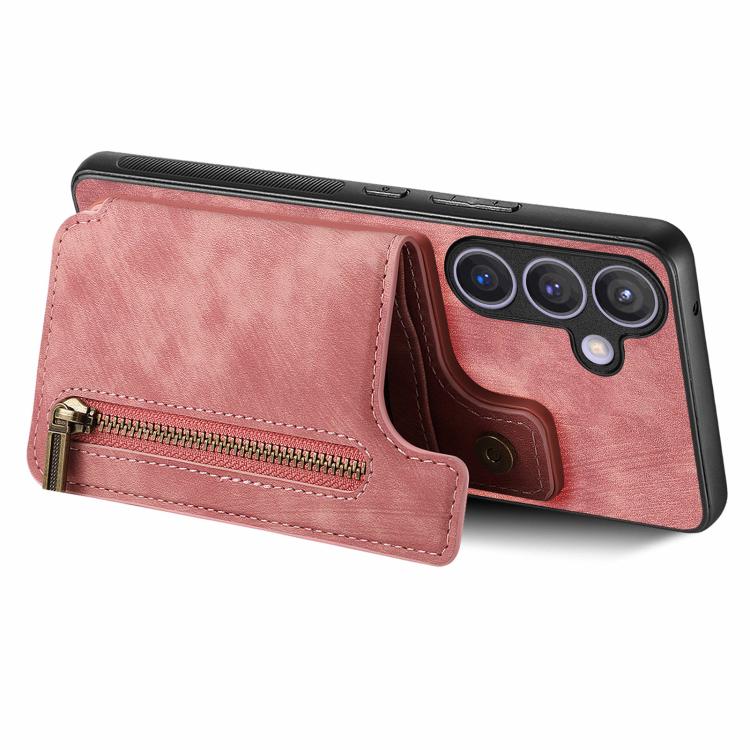 For Samsung Galaxy A37 5G Retro Leather Zipper Wallet Back Phone Case