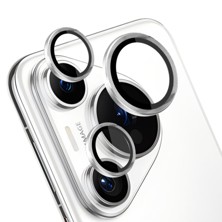 For Huawei Pura 70 Pro NORTHJO Camera Lens CD Vein Metal Ring Tempered Glass Film