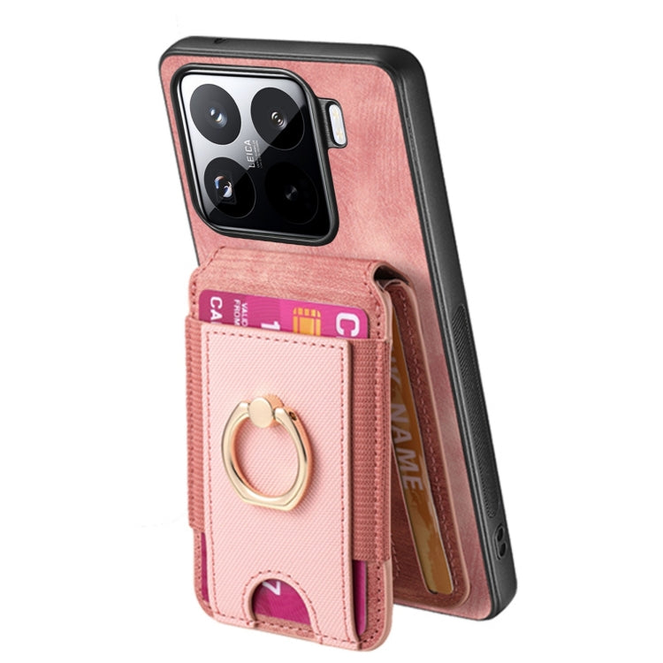 For Xiaomi 15 Retro Splitable Magnetic Stand Card Bag Leather Phone Case